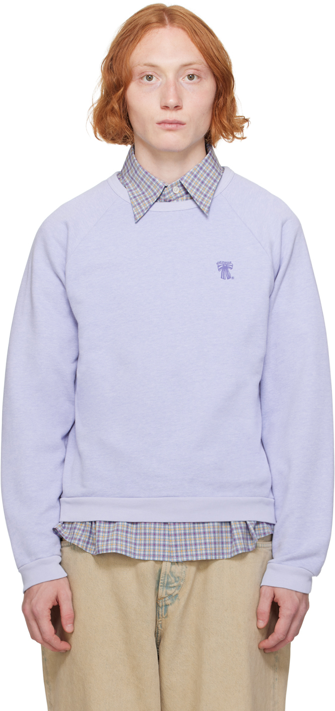 Acne Studios Blue Sport Sweatshirt In Dc2 Faded Blue