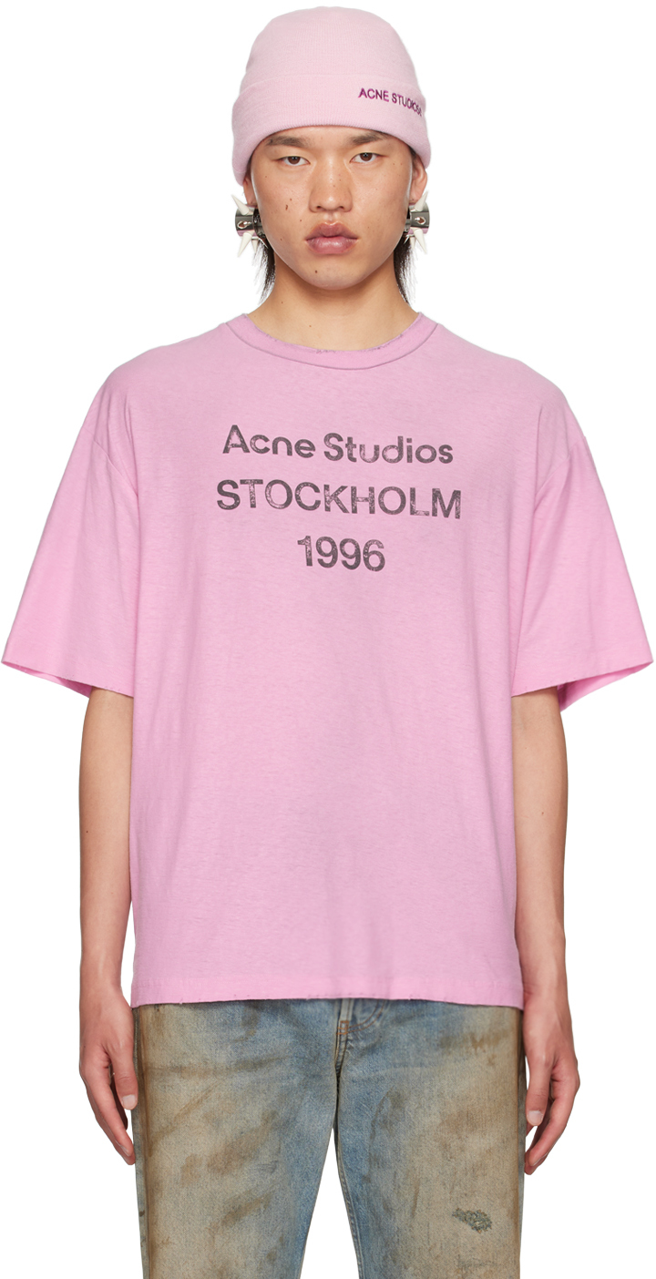 Pink Printed Logo T-Shirt