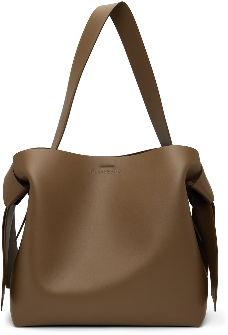 acne studios brown musubi midi shoulder bag