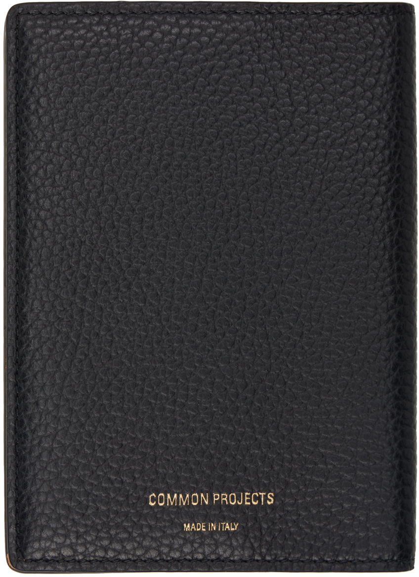 Common Projects: Black Folio Passport Holder | SSENSE