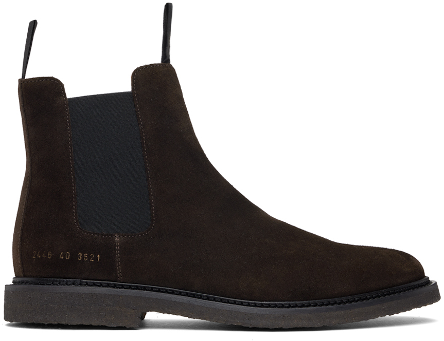 Khaki Classic Waxed Suede Chelsea Boots