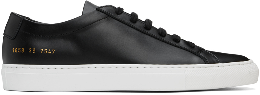 Common Projects: Black Achilles Low Sneakers | SSENSE