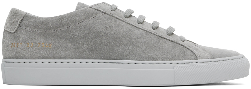 Common projects gray suede on sale