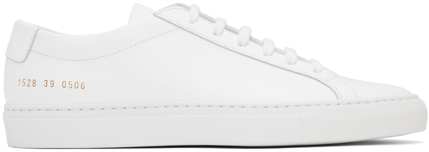 Shop Common Projects White Original Achilles Low Sneakers In 0506 White