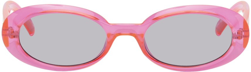 Shop Le Specs Pink 'work It!' Sunglasses In Lsp2452395