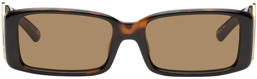 Shop Le Specs Tortoiseshell Cruel Intentions Sunglasses In Lsp2452334