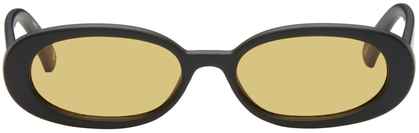 Shop Le Specs Ssense Exclusive Black Outta Love Sunglasses In Lsp2465408