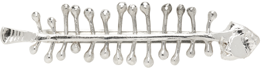 Silver 'The Skeleton of the Self Barrette' Hair Pin