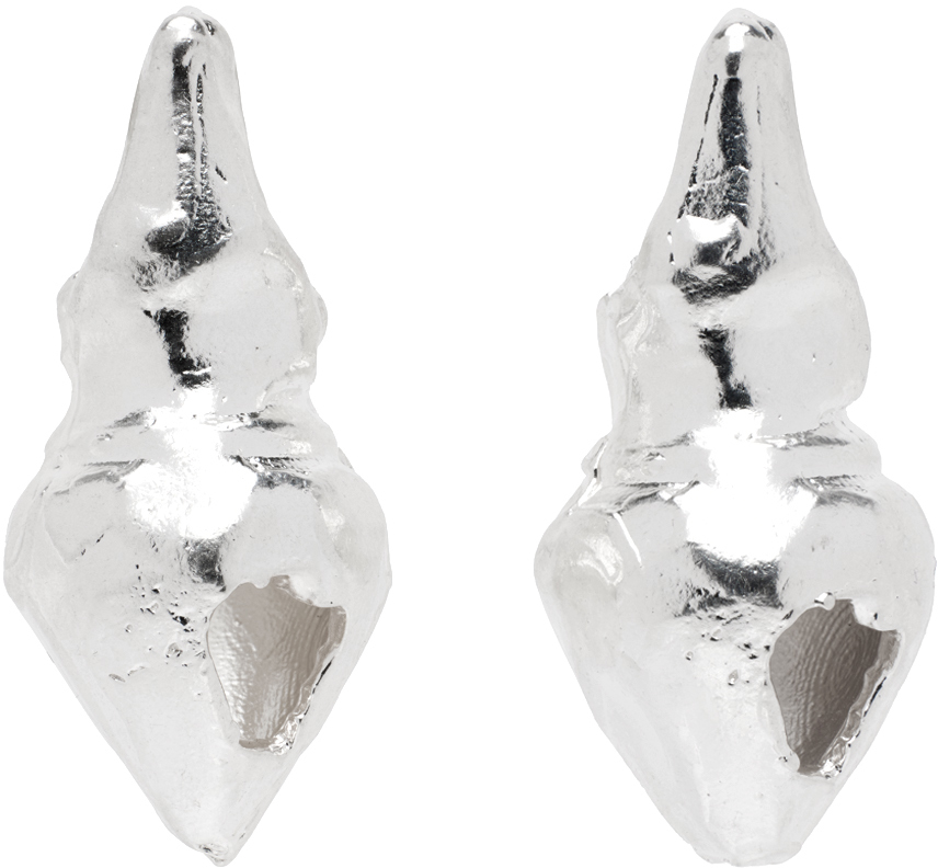 Shop Alighieri Silver 'the Vessel Of Offerings' Earrings In Sterling Silver