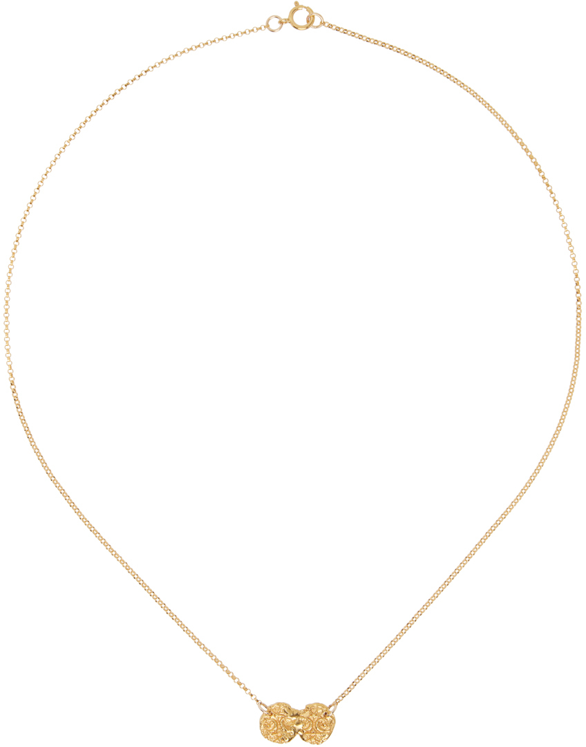 Gold 'The Path Of The Moon' Necklace