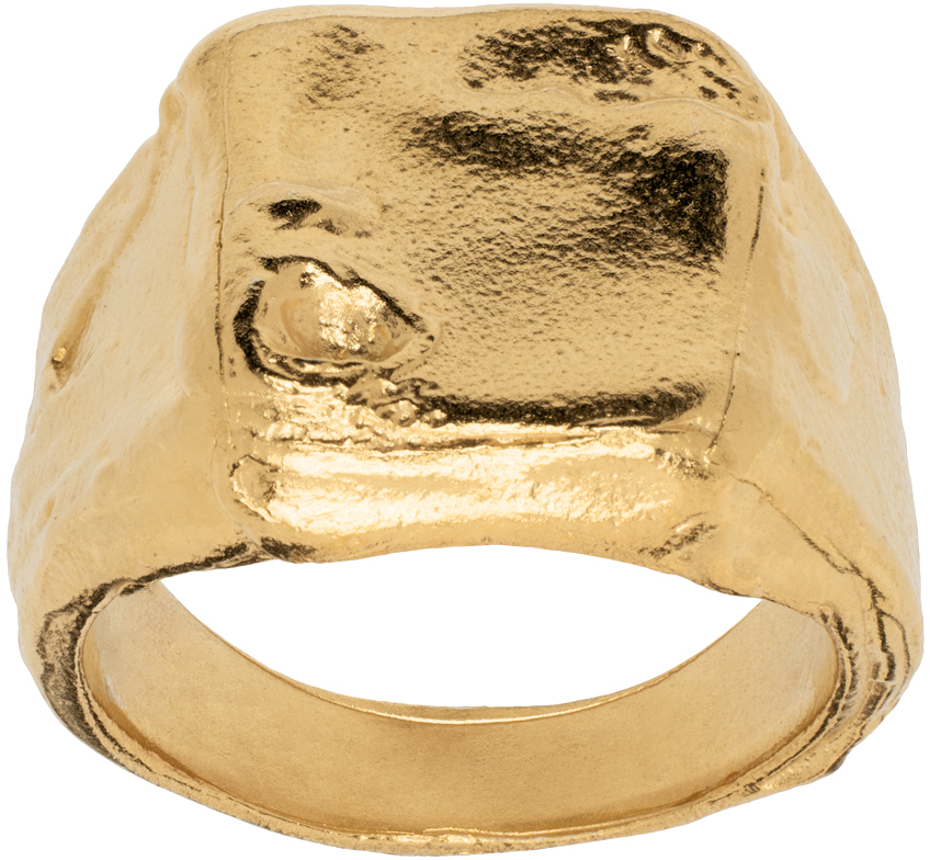 Shop Alighieri Gold 'the Lost Dreamer' Ring In 24 Gold