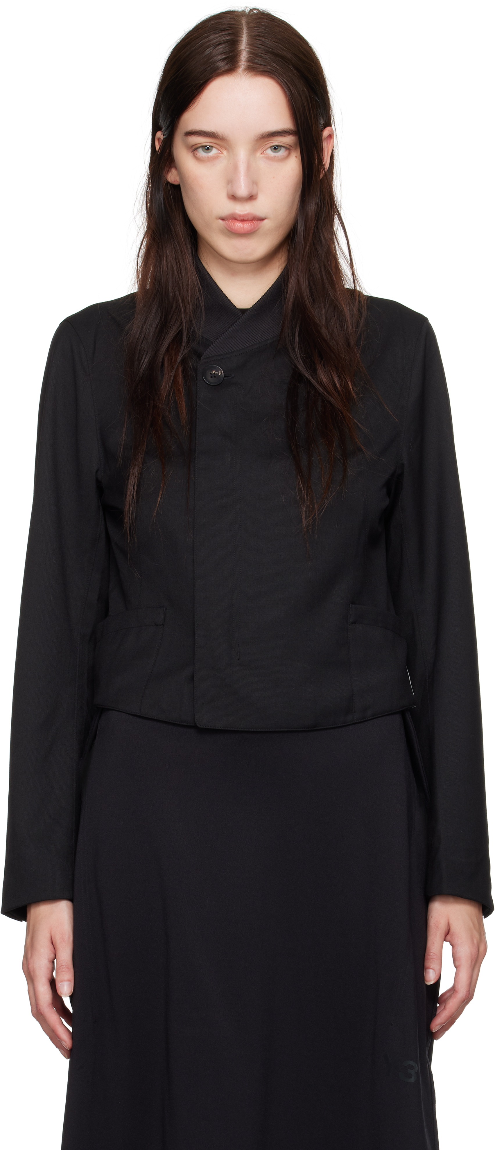 Black Refined Wool Jacket