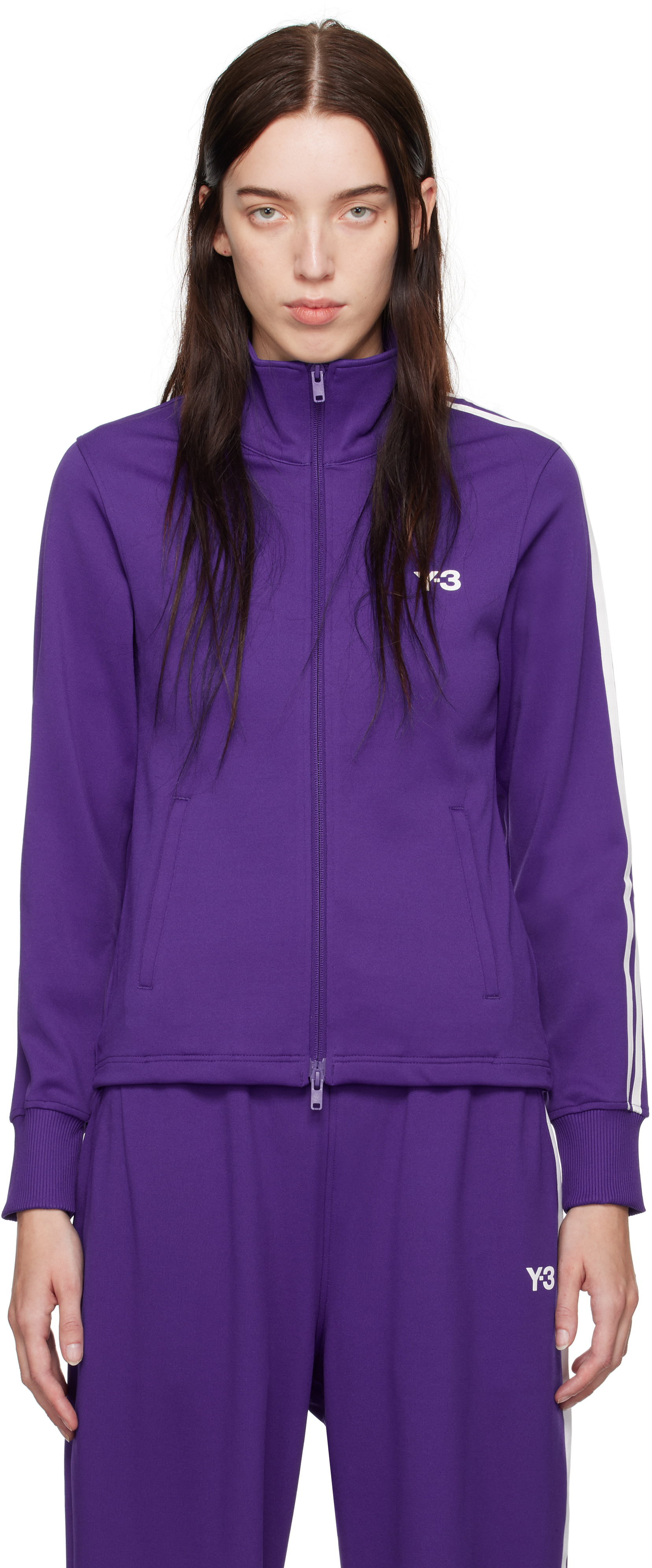 Purple 3-Stripes Track Jacket