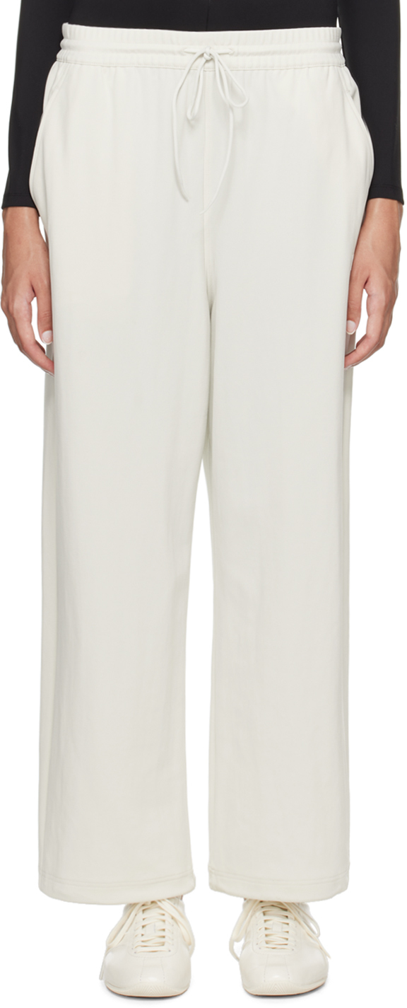 Shop Y-3 Off-white W Tp Lounge Pants In Orbgry