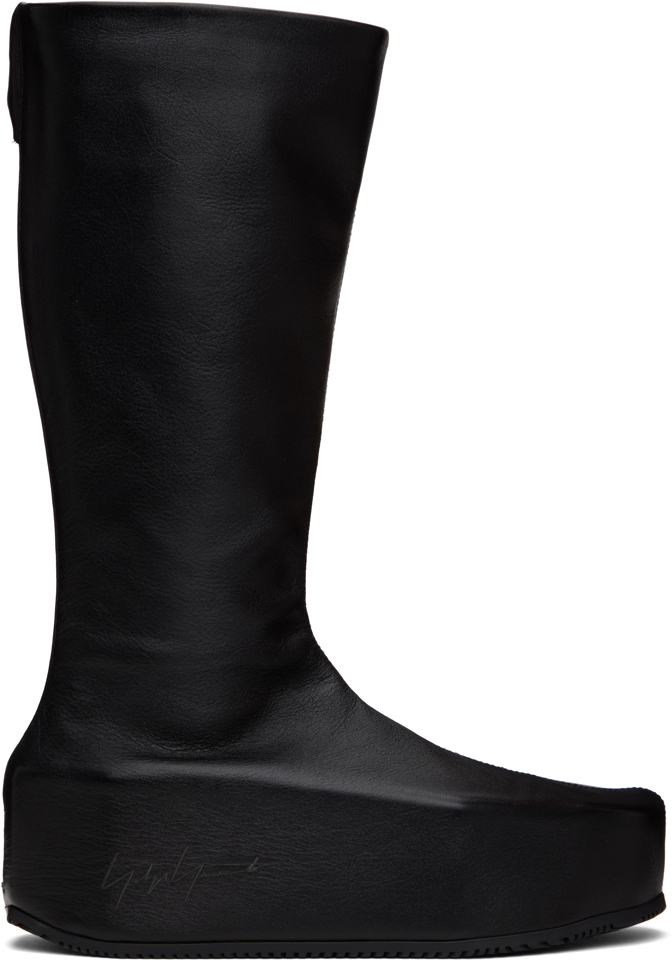 Shop Y-3 Black Kyasu Overboot Tall Boots