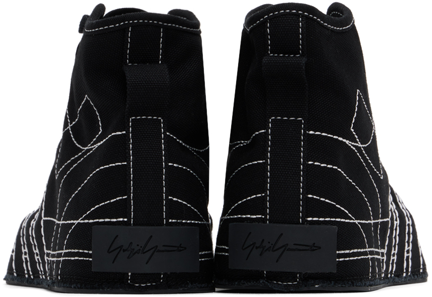 Y-3 Adidas Nizza Hi Sneakers In Black
