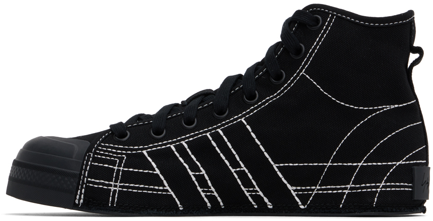 Y-3 Adidas Nizza Hi Sneakers In Black