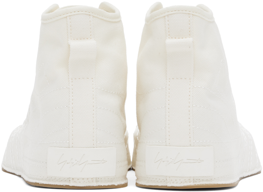Y-3 White Nizza Hi Sneakers In White
