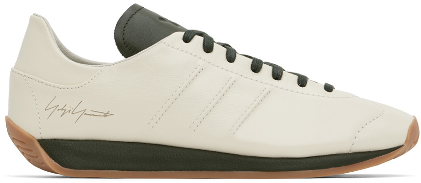 Y-3 Country Lace-up Sneakers In Beige