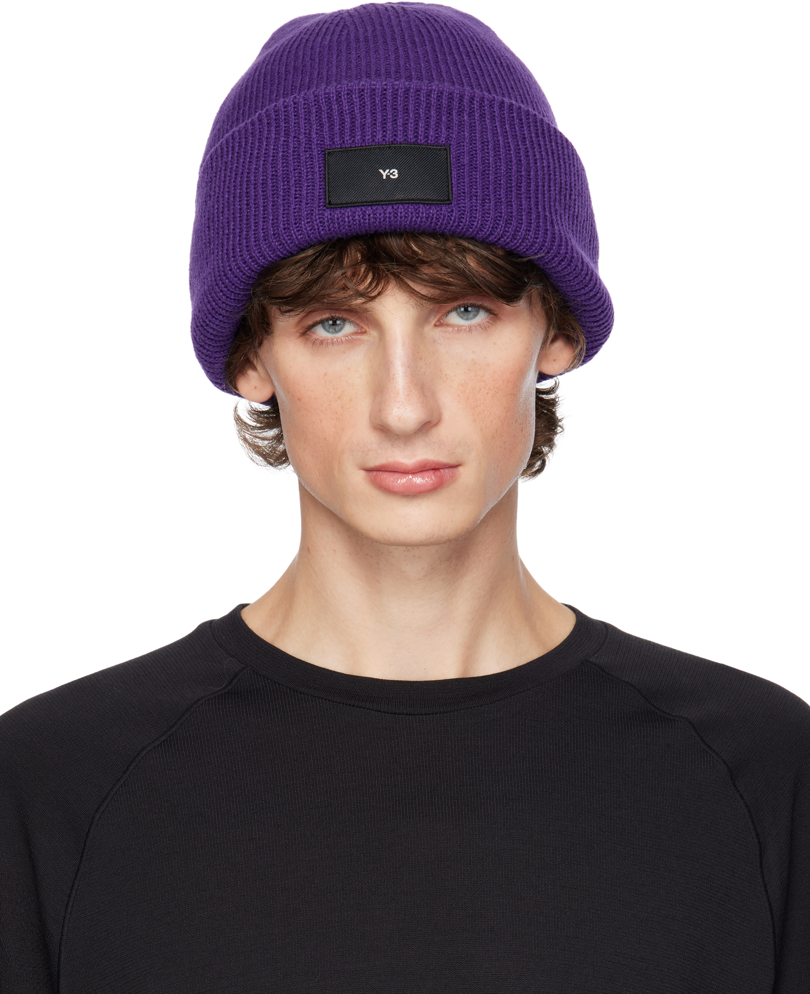 Shop Y-3 Purple Classic Beanie In Cpurpl