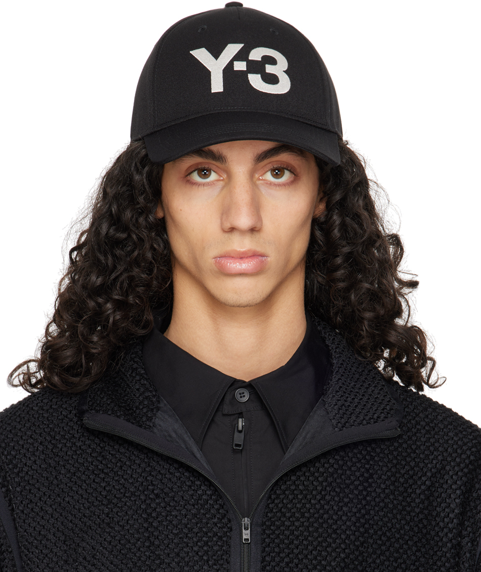 Shop Y-3 Black Logo Cap