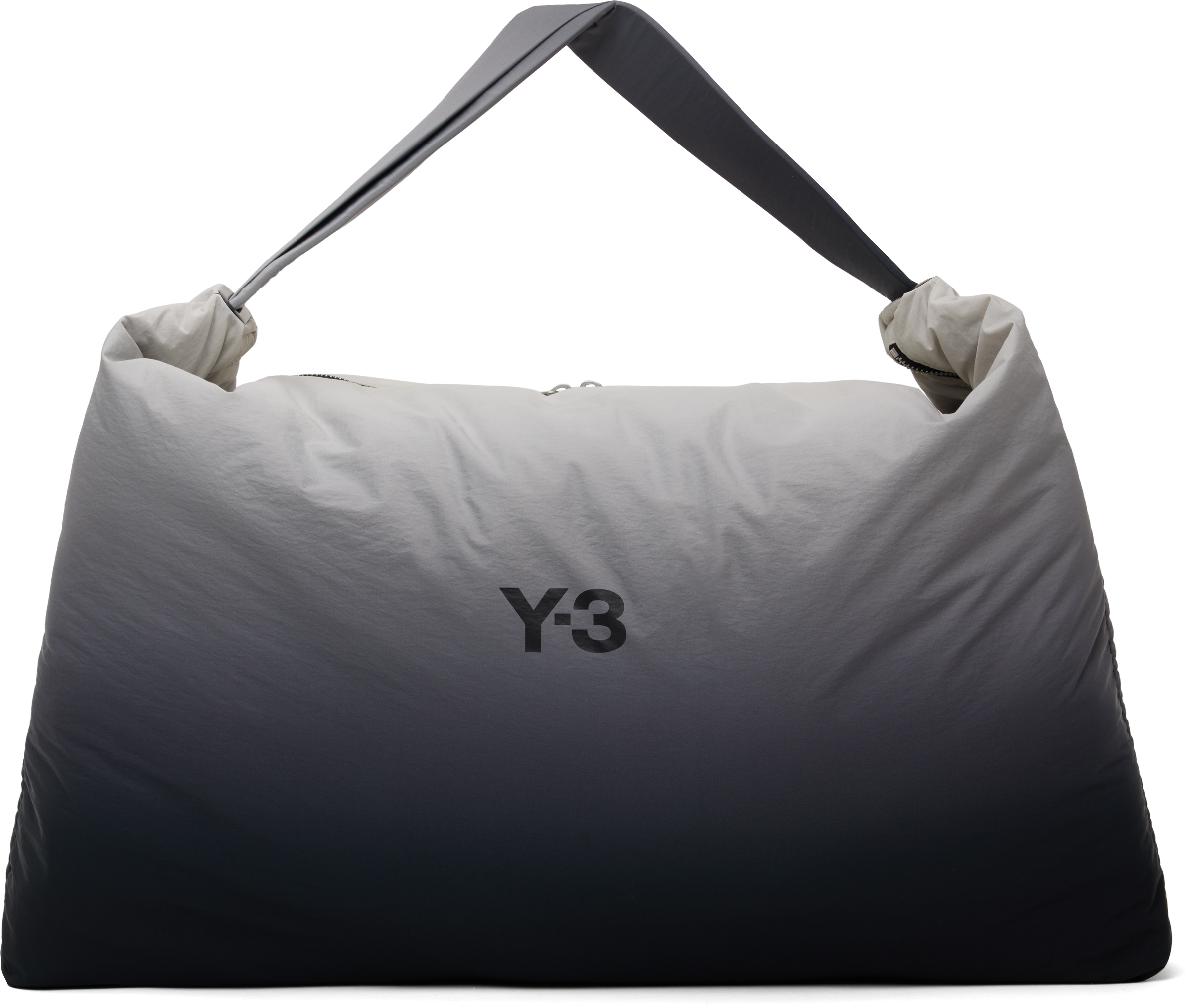 Y-3 Gray & Black Ombré Shoulder Bag In Multicolour