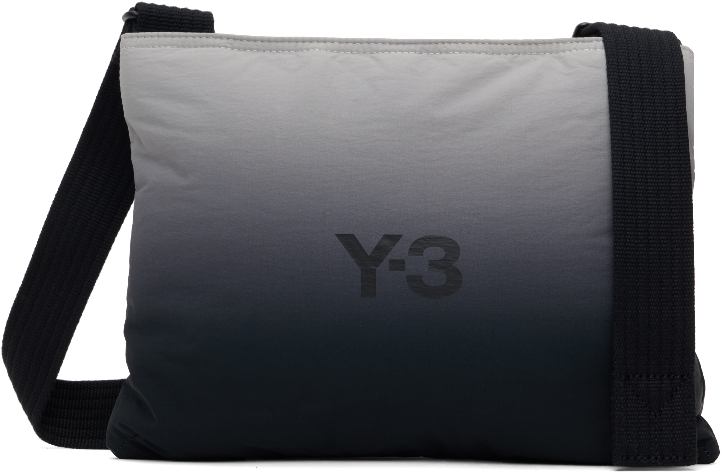 Y-3 Gray & Black Ombré Sacoche Bag In Multicolour