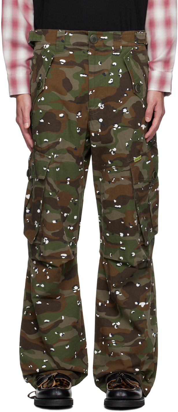 Shop After Pray Khaki Military Camo Cargo Pants