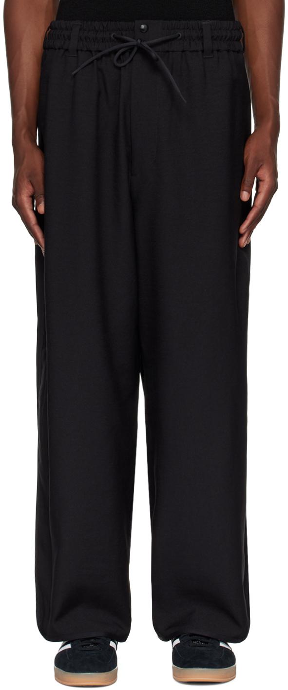 Shop Y-3 Black Sport Uniform Wide Trousers