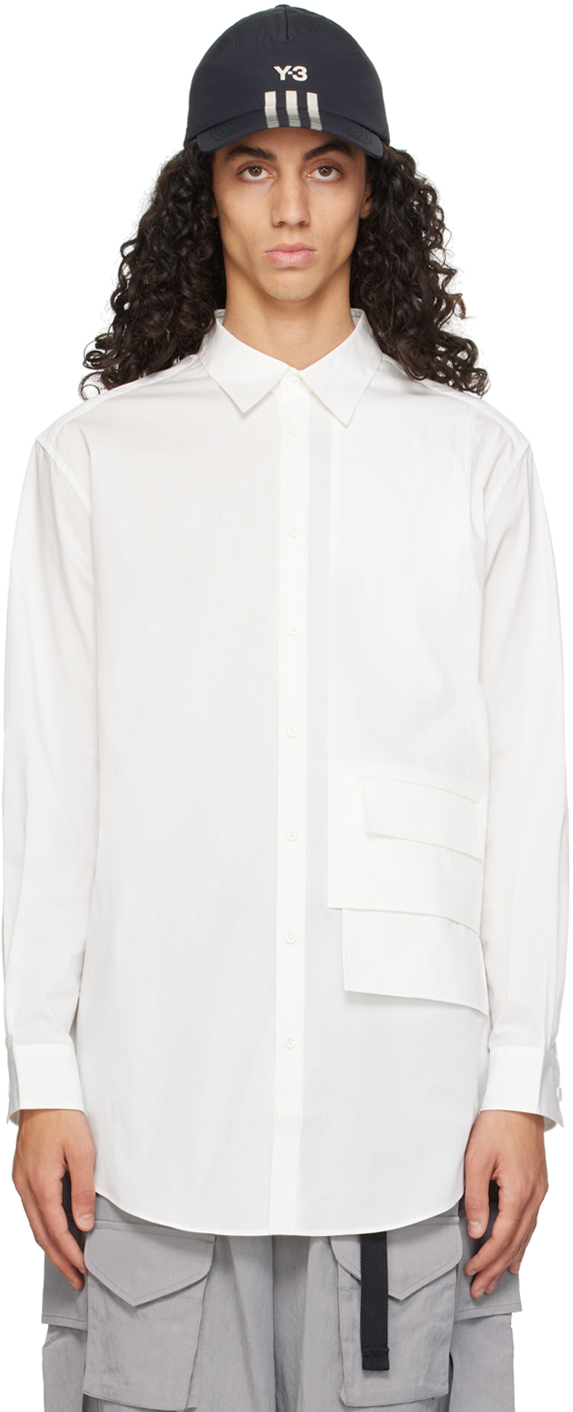 White Flap Pocket Shirt