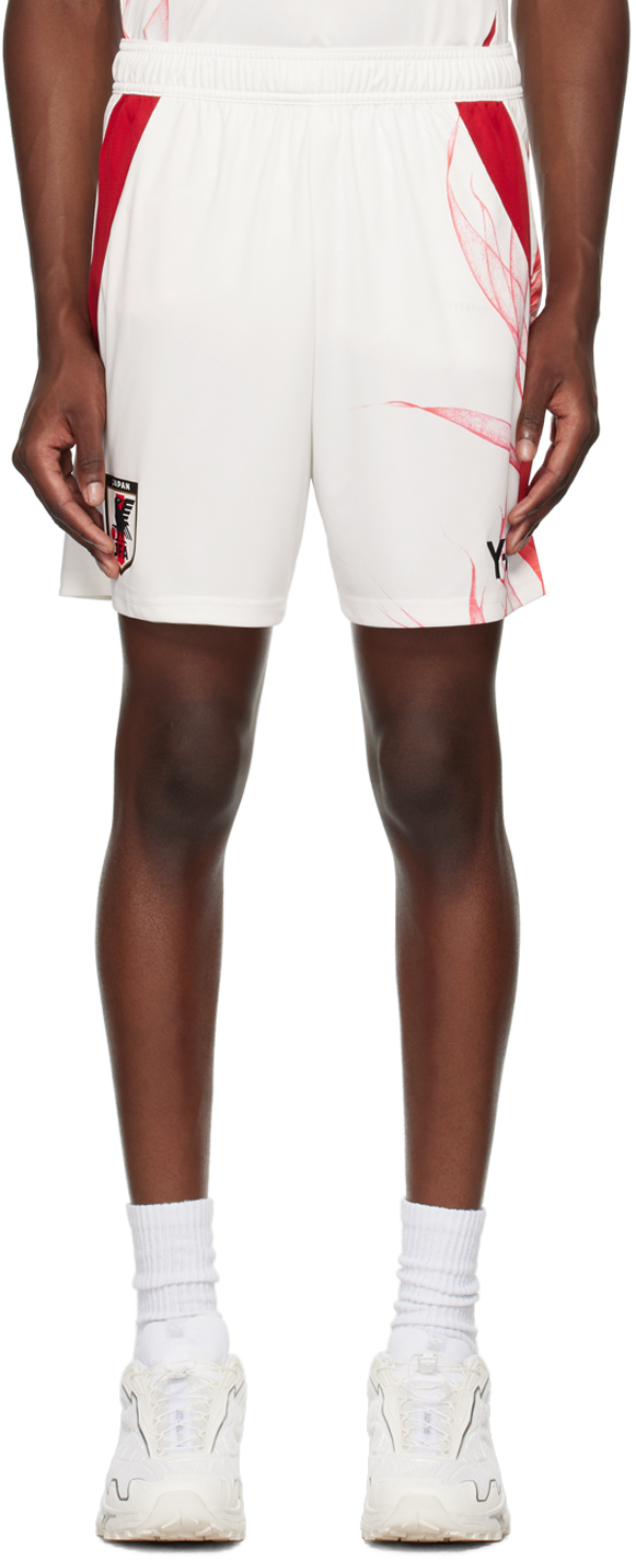 Shop Y-3 White Jfa Edition 24 Away Shorts In Core White