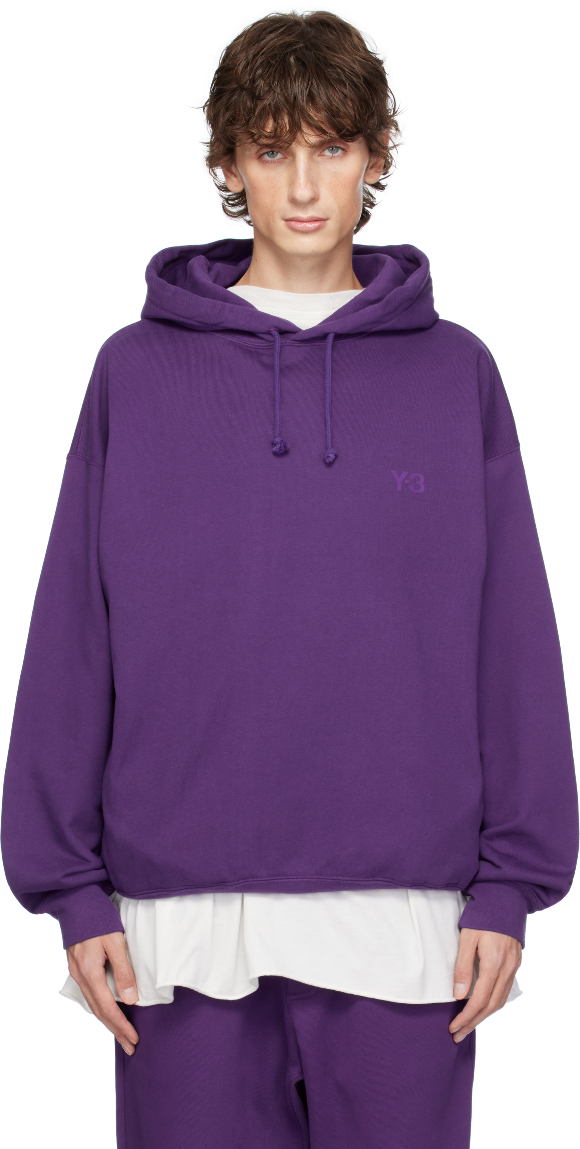 Purple Front Logo Hoodie