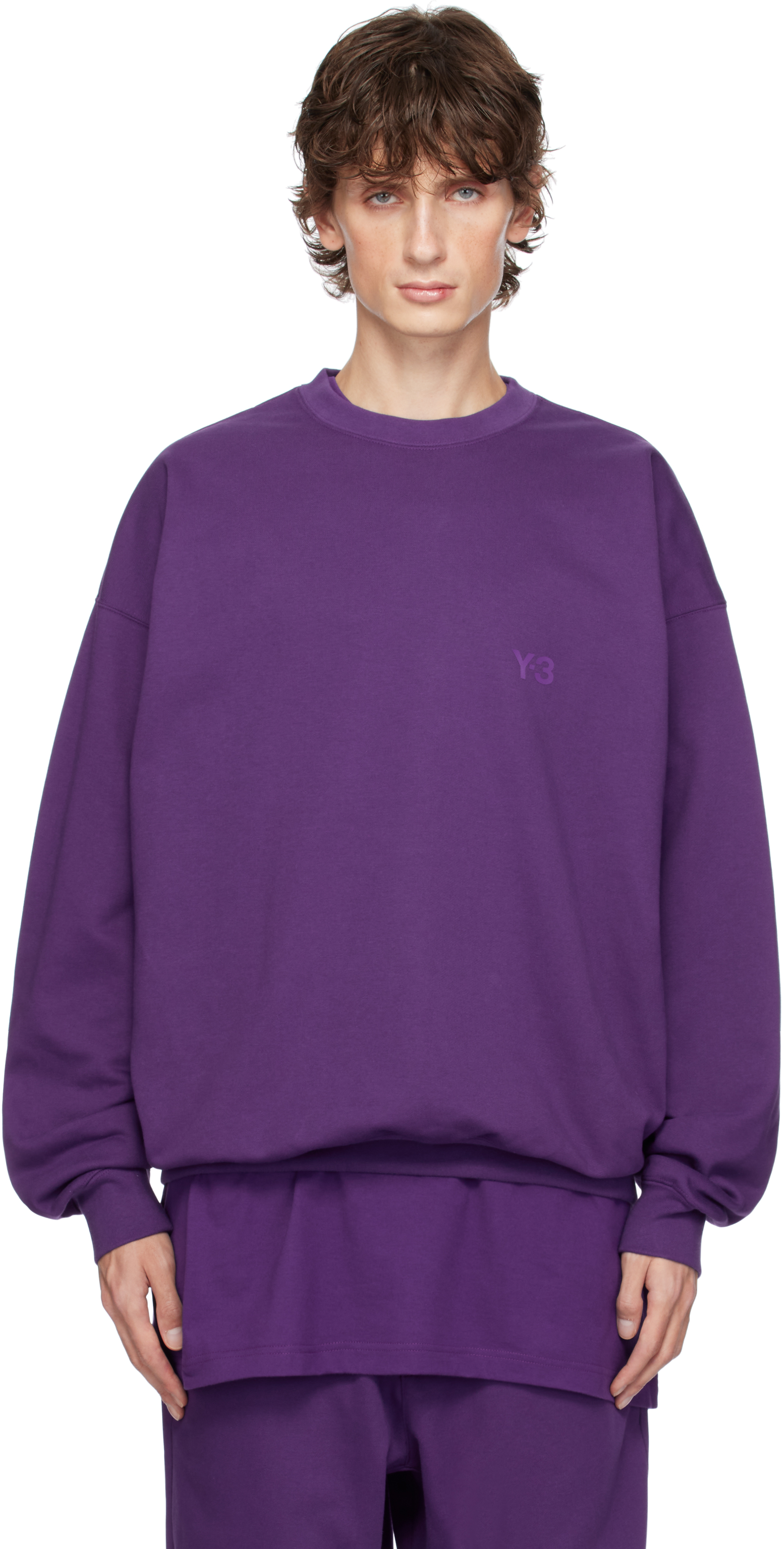 Purple Front Logo Sweatshirt