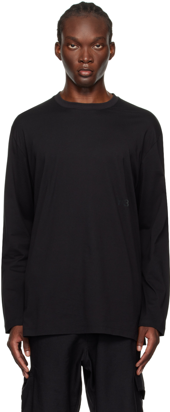 Black Logo Long Sleeve T-Shirt