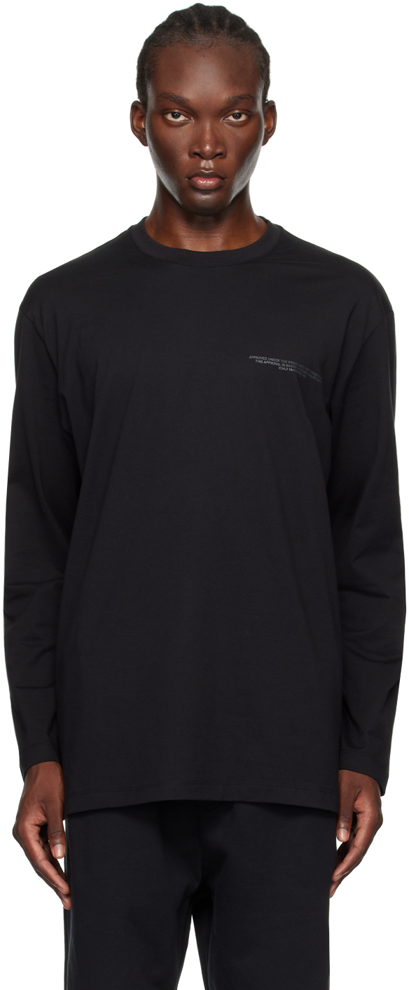 Black Logo Long Sleeve T-Shirt