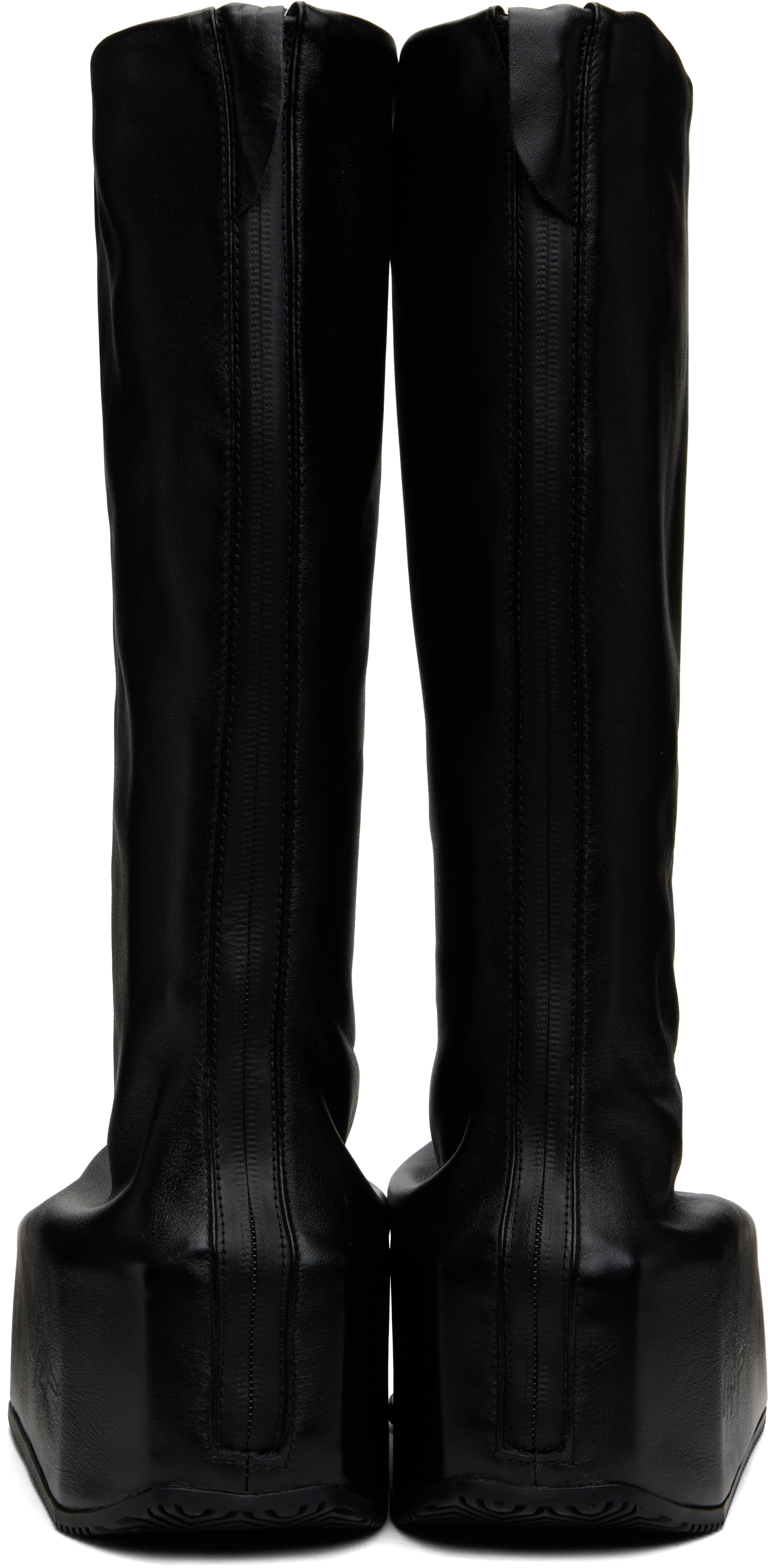 Y-3 Black Kyasu Overboot Tall Boots In Black