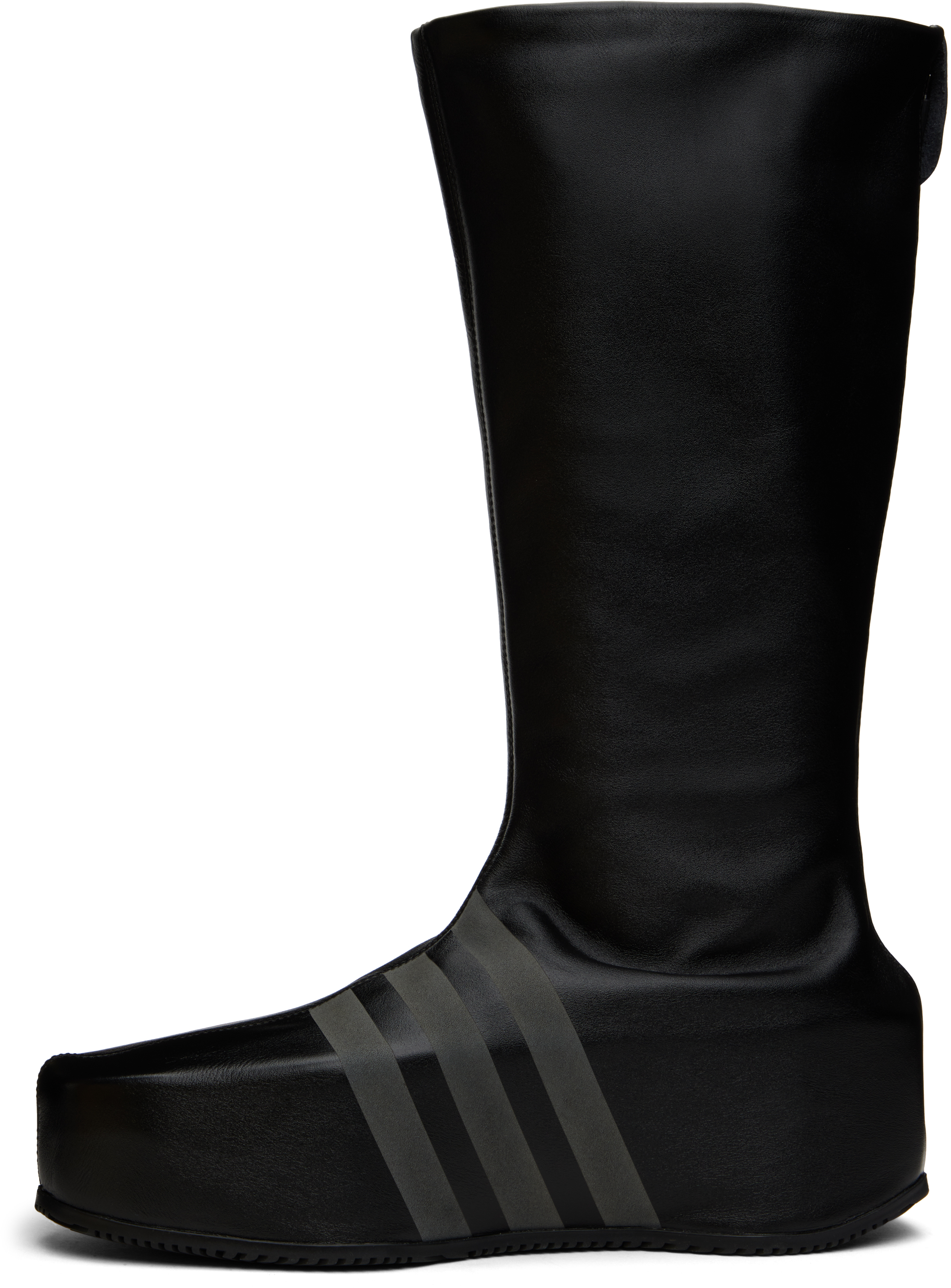 Y-3 Black Kyasu Overboot Tall Boots In Black