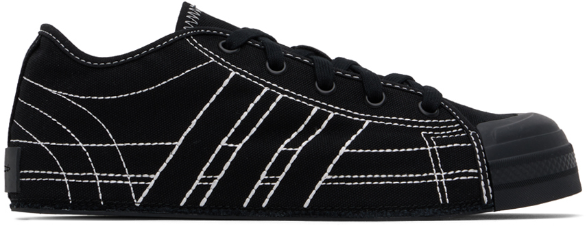 Shop Y-3 Black Nizza Lo Sneakers