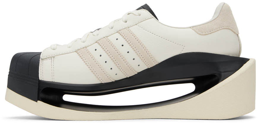 Y-3 Off-white & Black Gendo Superstar Sneakers In White