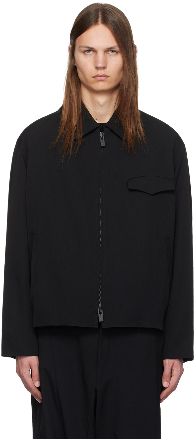 Black Flap Pocket Jacket