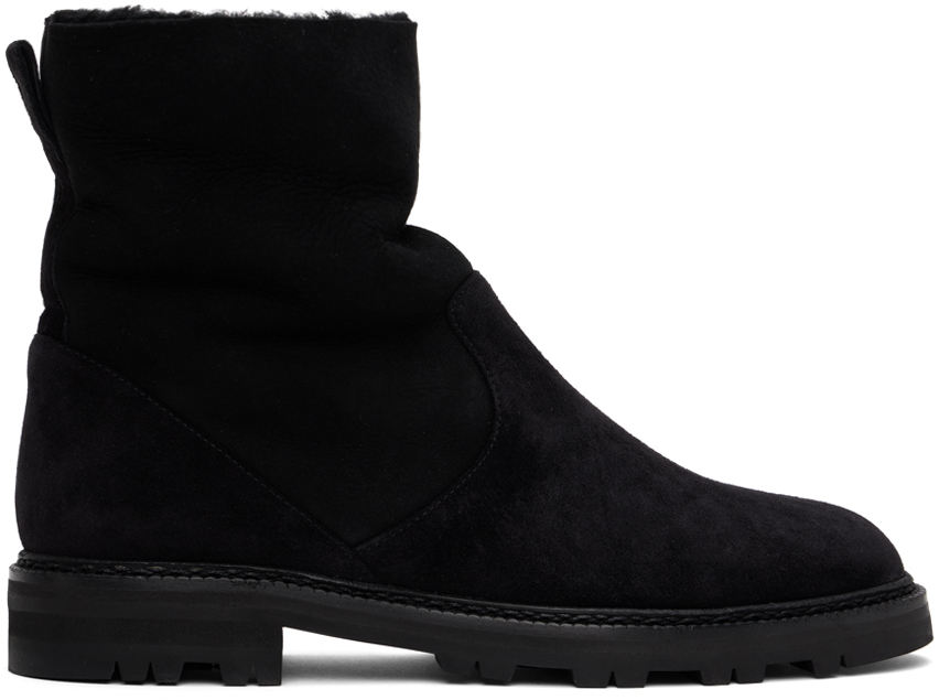 Shop Manolo Blahnik Black Tomosa Boots In Blck(0015)