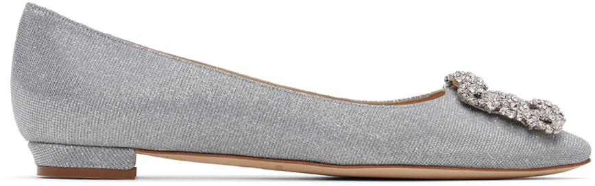 Silver Hangisi Ballerina Flats