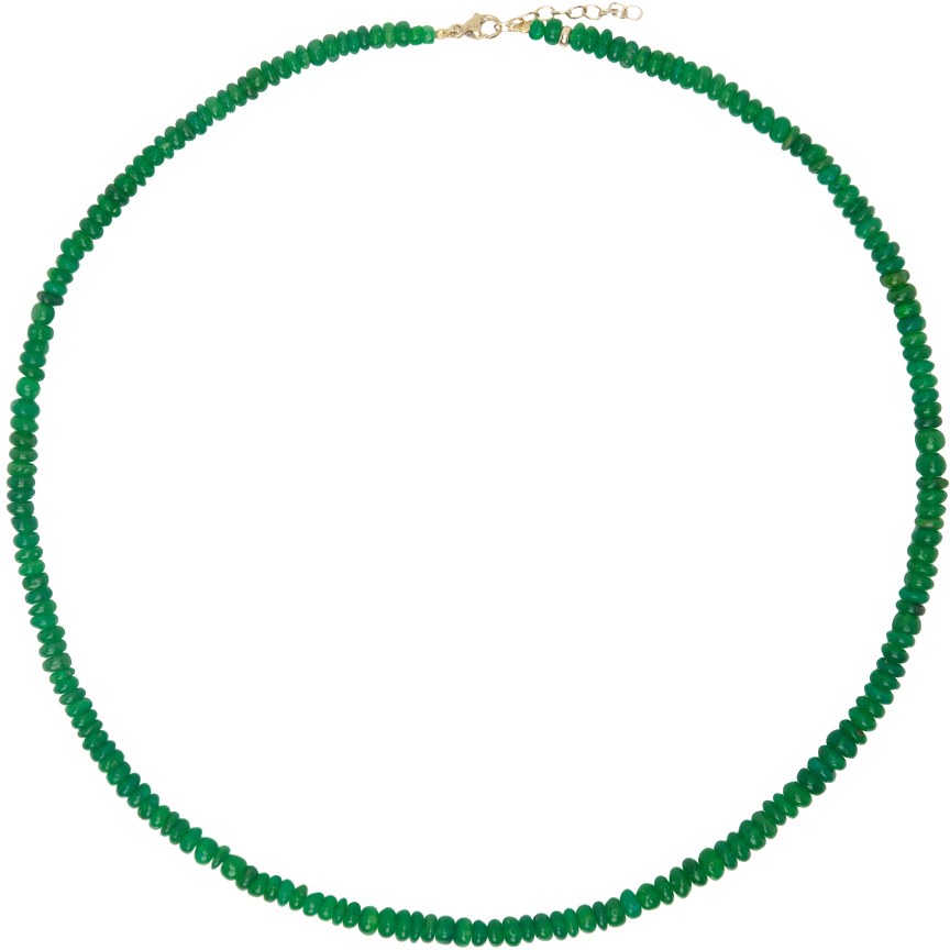 Green Soleil Mini Emerald Opal Necklace