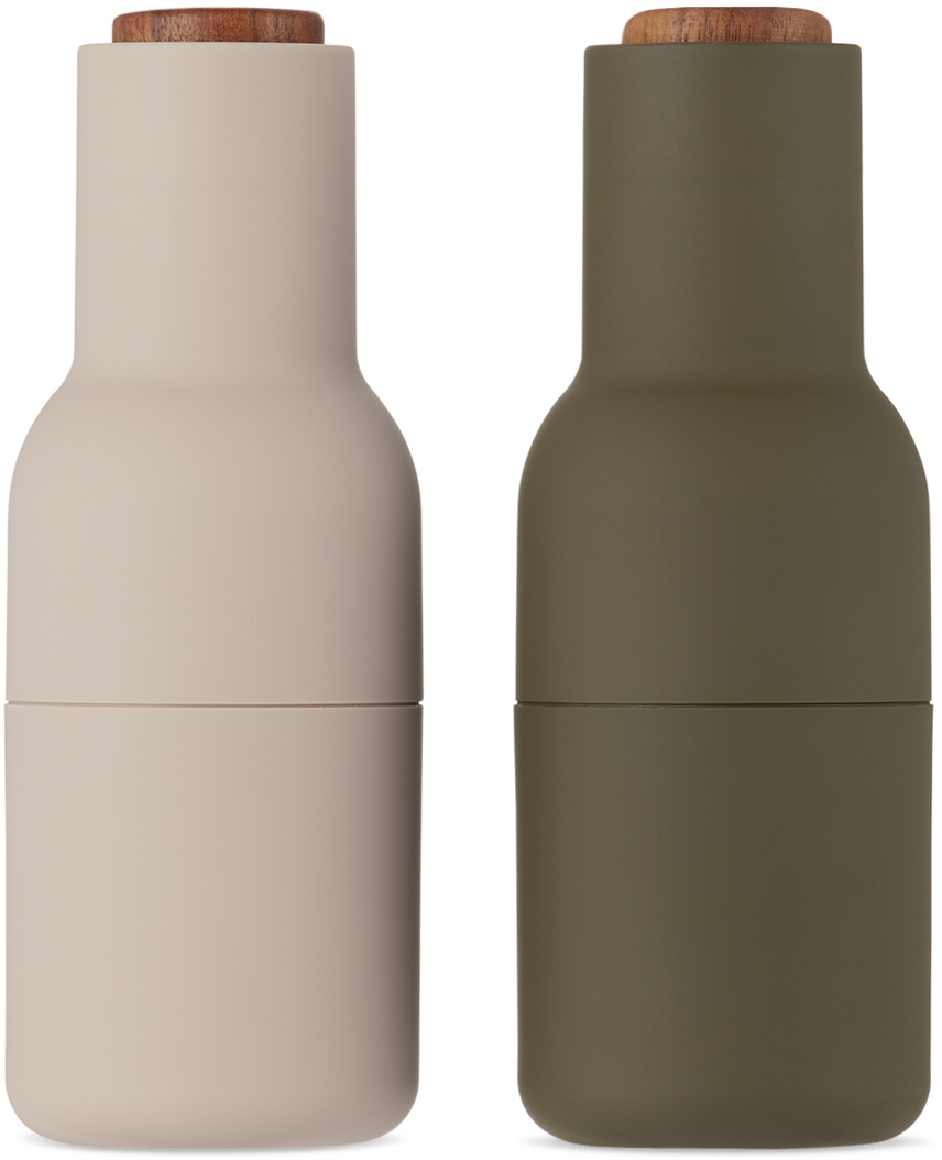 Khaki & Beige Bottle Grinders by MENU | SSENSE