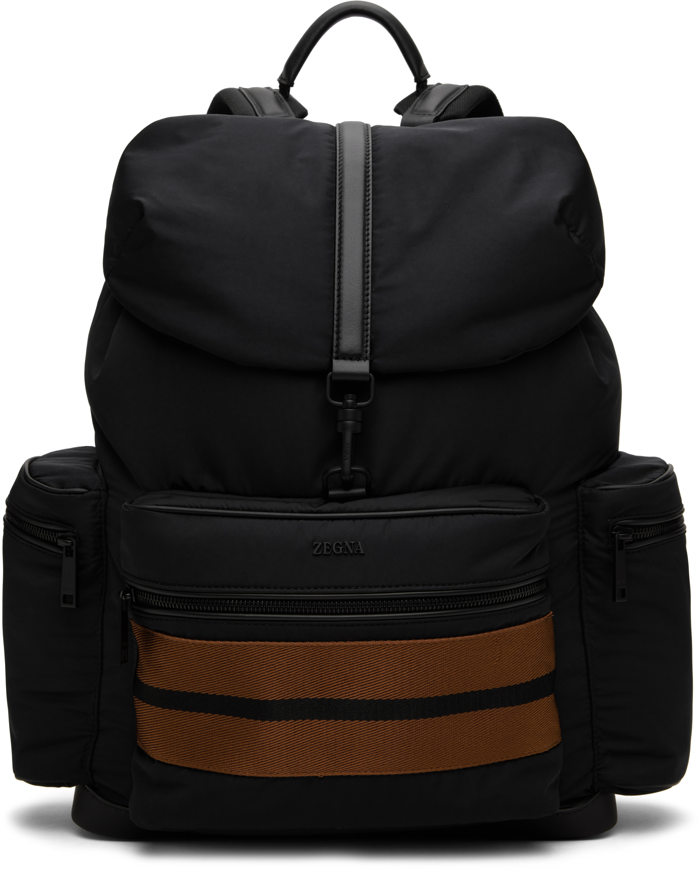 Black Technical Fabric Special Backpack