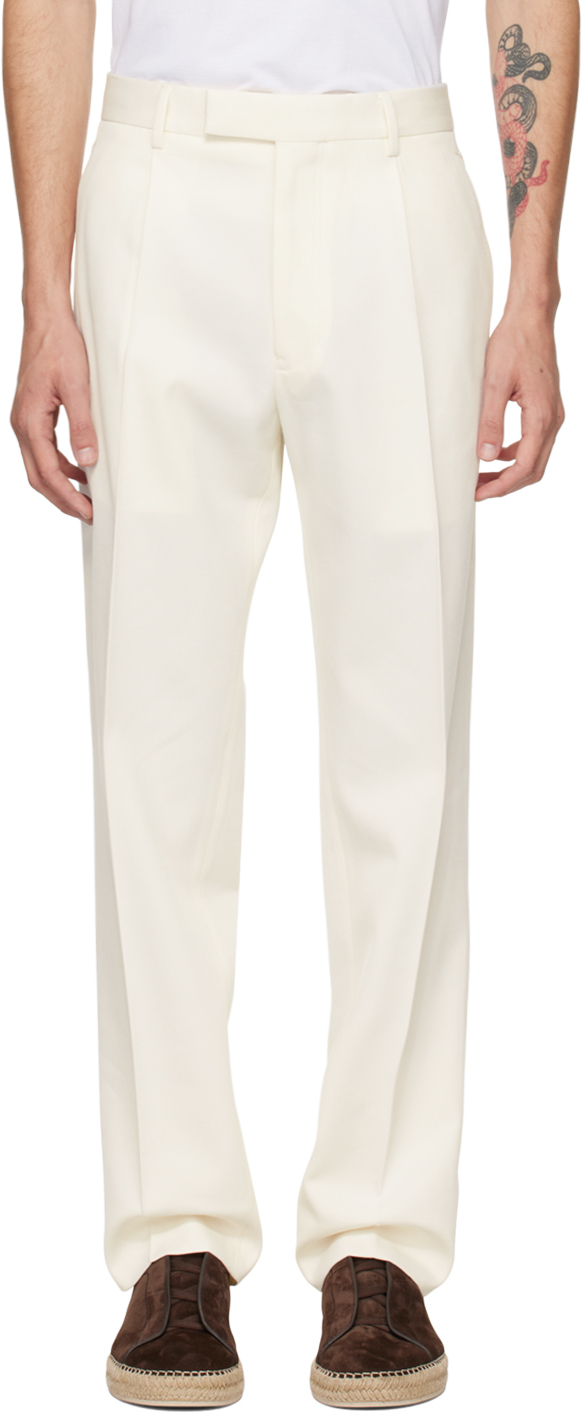 Off-White Pleated Trousers