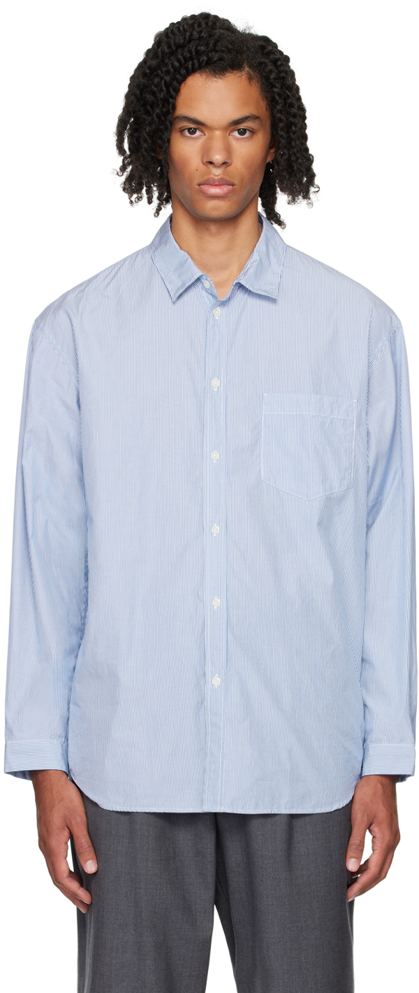 Blue Giza Stripe Shirt