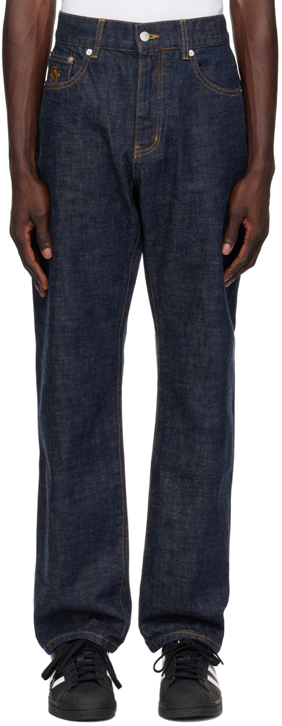 Shop Billionaire Boys Club Indigo Astro Selvedge Jeans