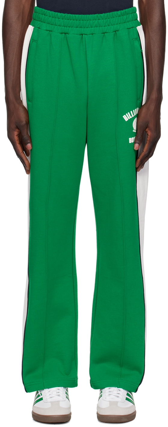 Shop Billionaire Boys Club Green Paneled Track Pants