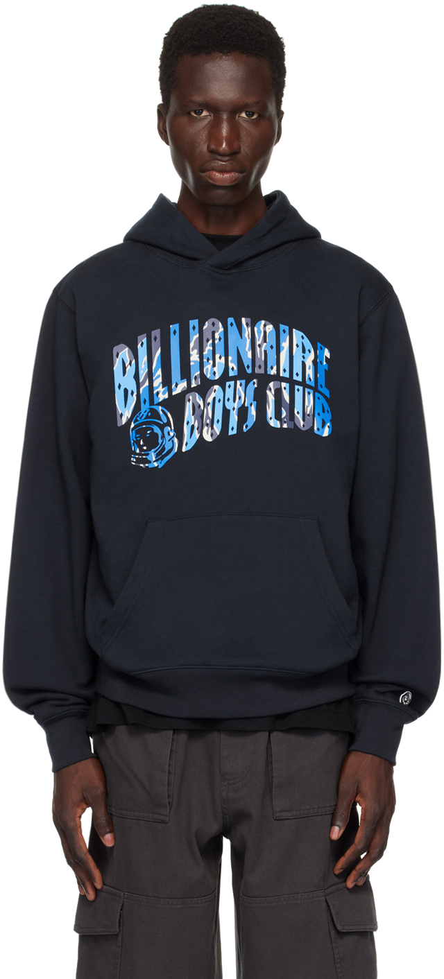 Shop Billionaire Boys Club Navy Camo Arch Logo Hoodie